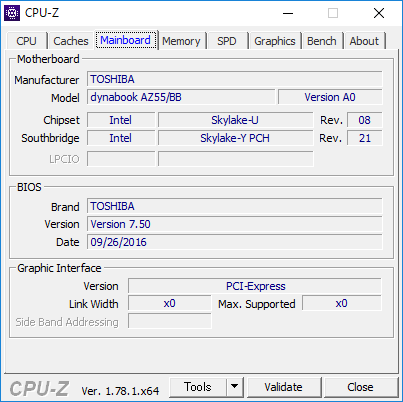 CPU-Z（MainBoard）