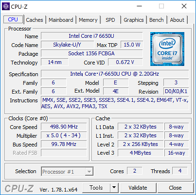 CPU-Z（CPU）