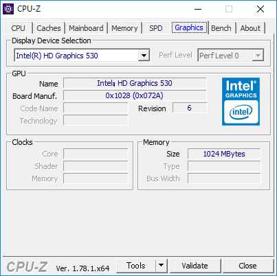 CPU-Z（Graphics1）