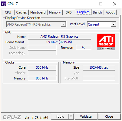 CPU-Z（Graphics）