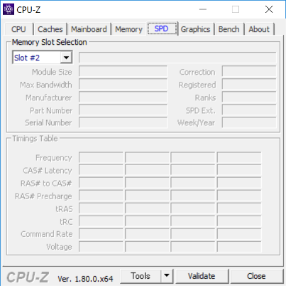 CPU-Z（SPD #2）