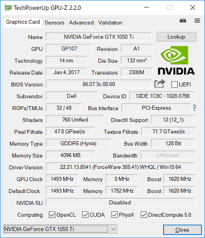 GPU-Z（Graphics GPU）