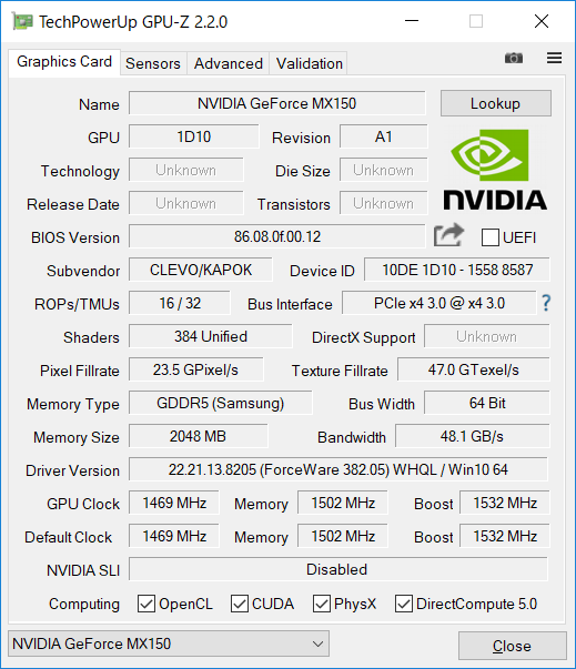 GPU-Z（Graphics GPU）