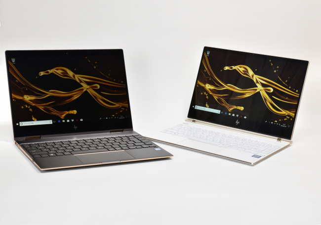HP Spectre x360 と HP Spectre 13 正面（その１）
