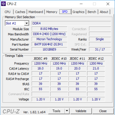 CPU-Z（SPD2）