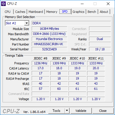 CPU-Z（Spd #2）