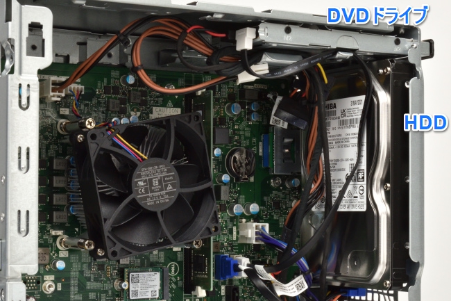 HDD と DVDドライブ