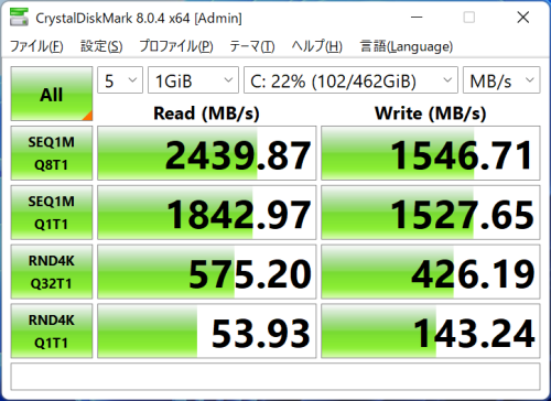 データ転送速度 (SSD)