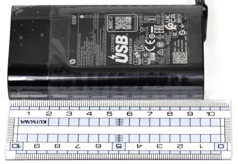 電源アダプターの大きさ（実測）
