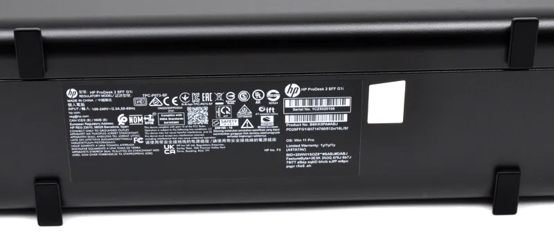 本体底面