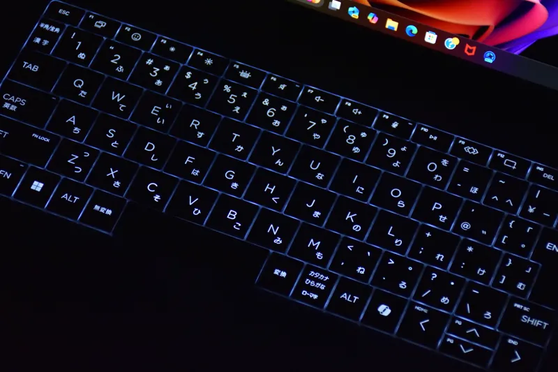 キーボードバックライト