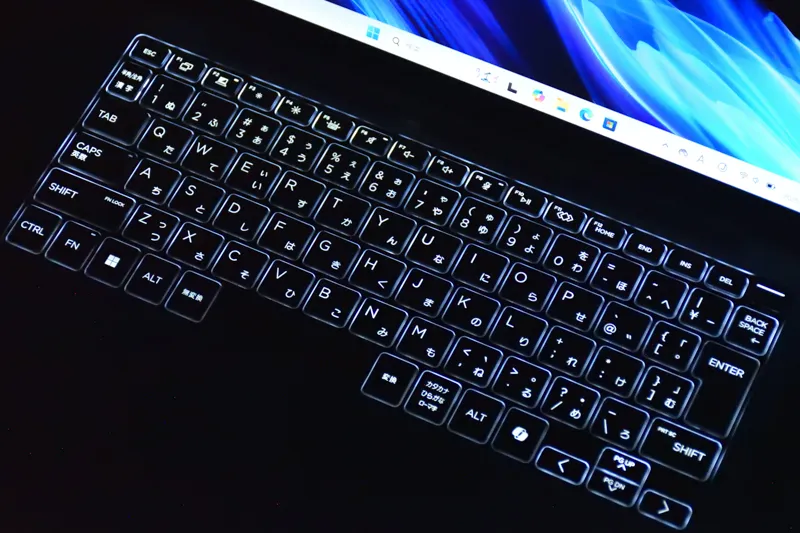 キーボードバックライト