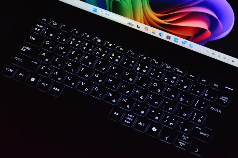 キーボードバックライト