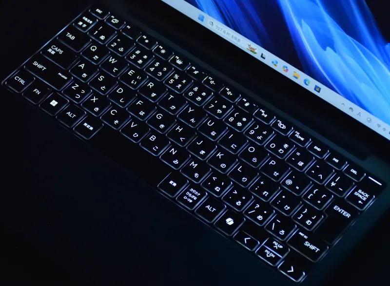 キーボードバックライト