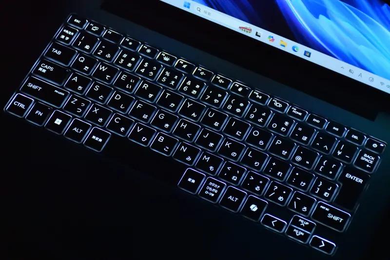 キーボードバックライト