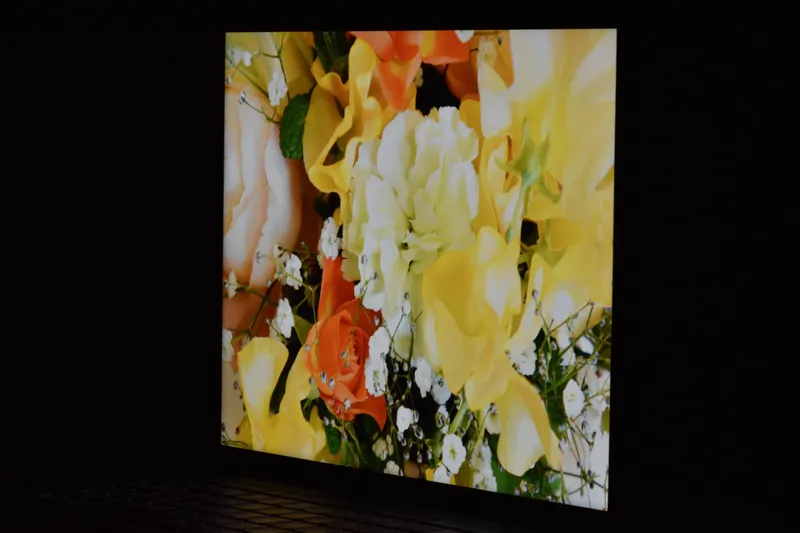 右側 ディスプレイ面から30度の角度