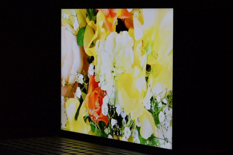 右側 ディスプレイ面から30度の角度