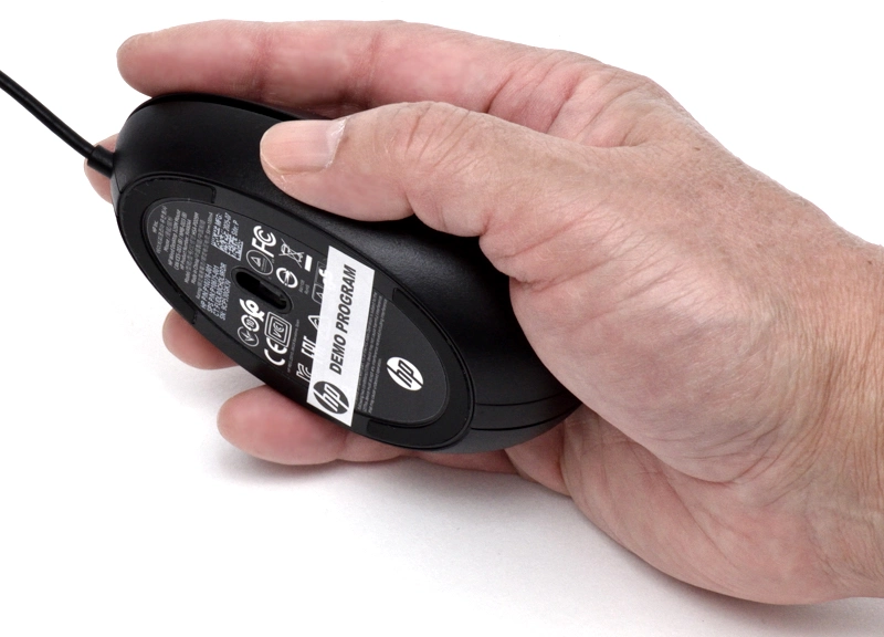 マウスのサイズ(イメージ)