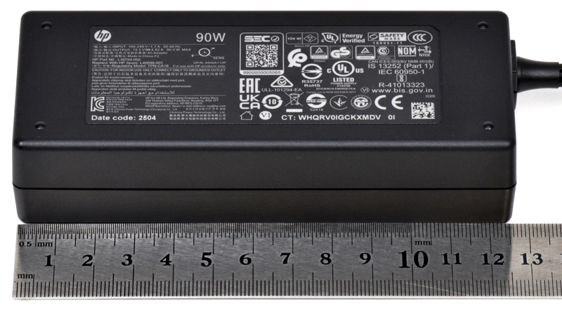 電源アダプターの大きさ実測