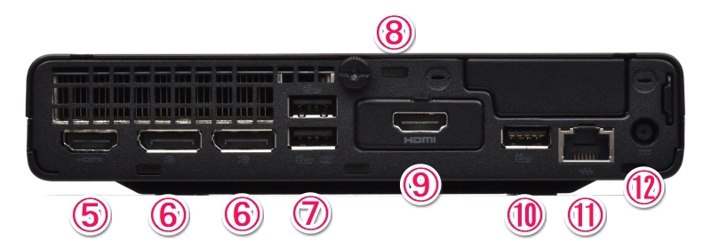 インターフェース（背面側）
