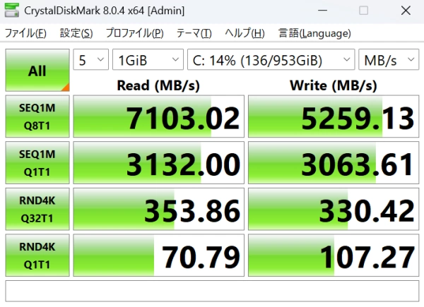 ストレージベンチ