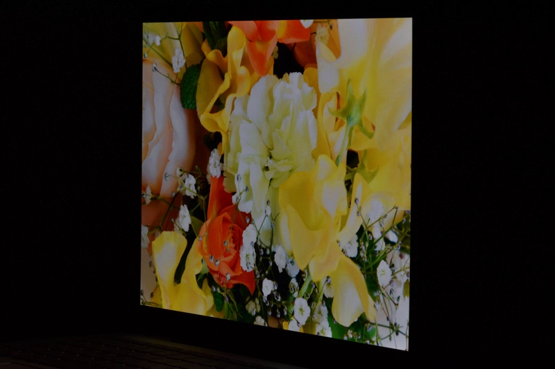 右側 ディスプレイ面から30度の角度