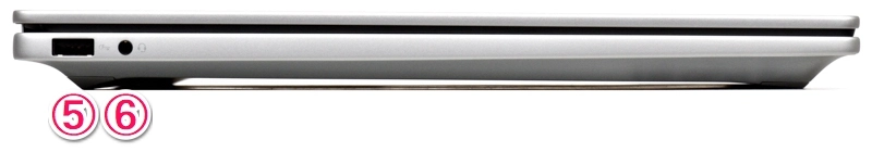 インターフェース（左側面）