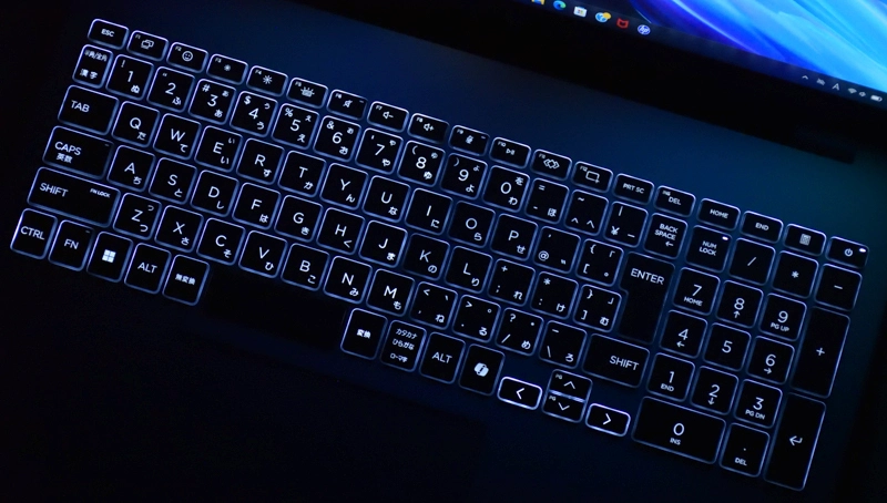 キーボードバックライト