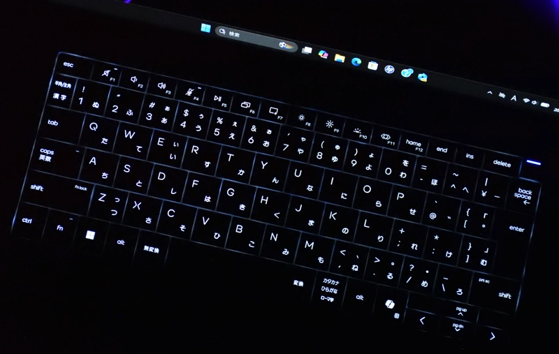 キーボードバックライト