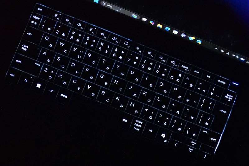 キーボードバックライト