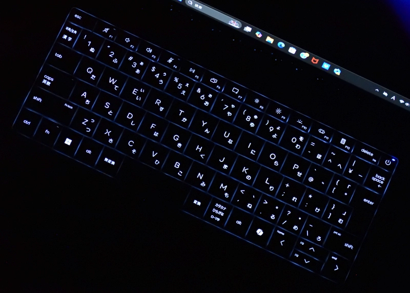 キーボードバックライト