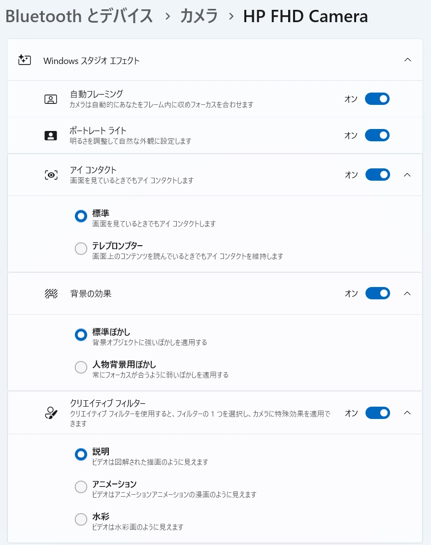ビデオコントロール